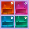 Smart Bulb Clear 470 Lumens A60 E27 Filament 6.3 Watt RGB