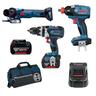 Cordless Brushless 3pc Power Tool Combo Kit 18 volt 5Ah