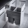 Euro Cargo Soft Close Pull Out Waste Bin 2 x 38 Litre