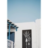 Nikau Decorative Screen 600 x 1800mm Woodgrain Black