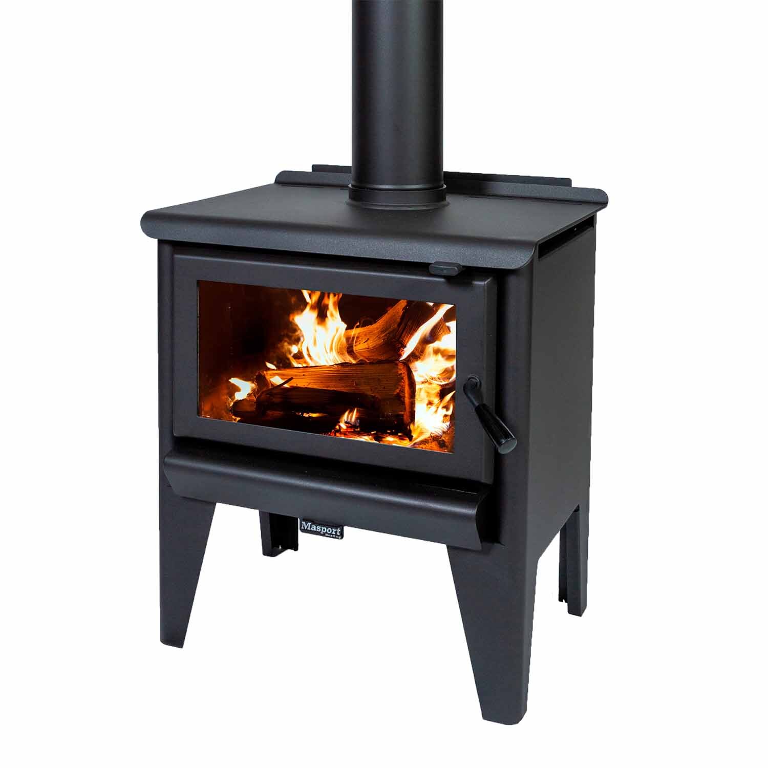 R1200 Freestanding Radiant Wood Fire with Legs
