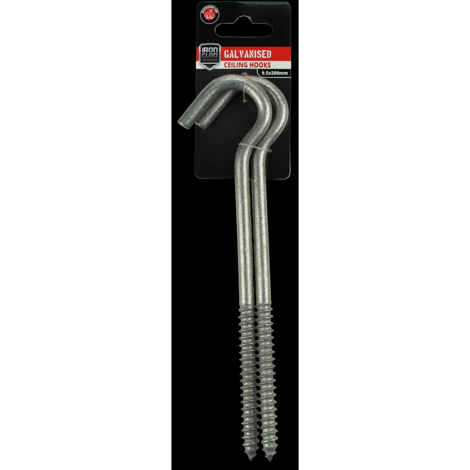 Ceiling Hooks 9.5x200mm Galvanised