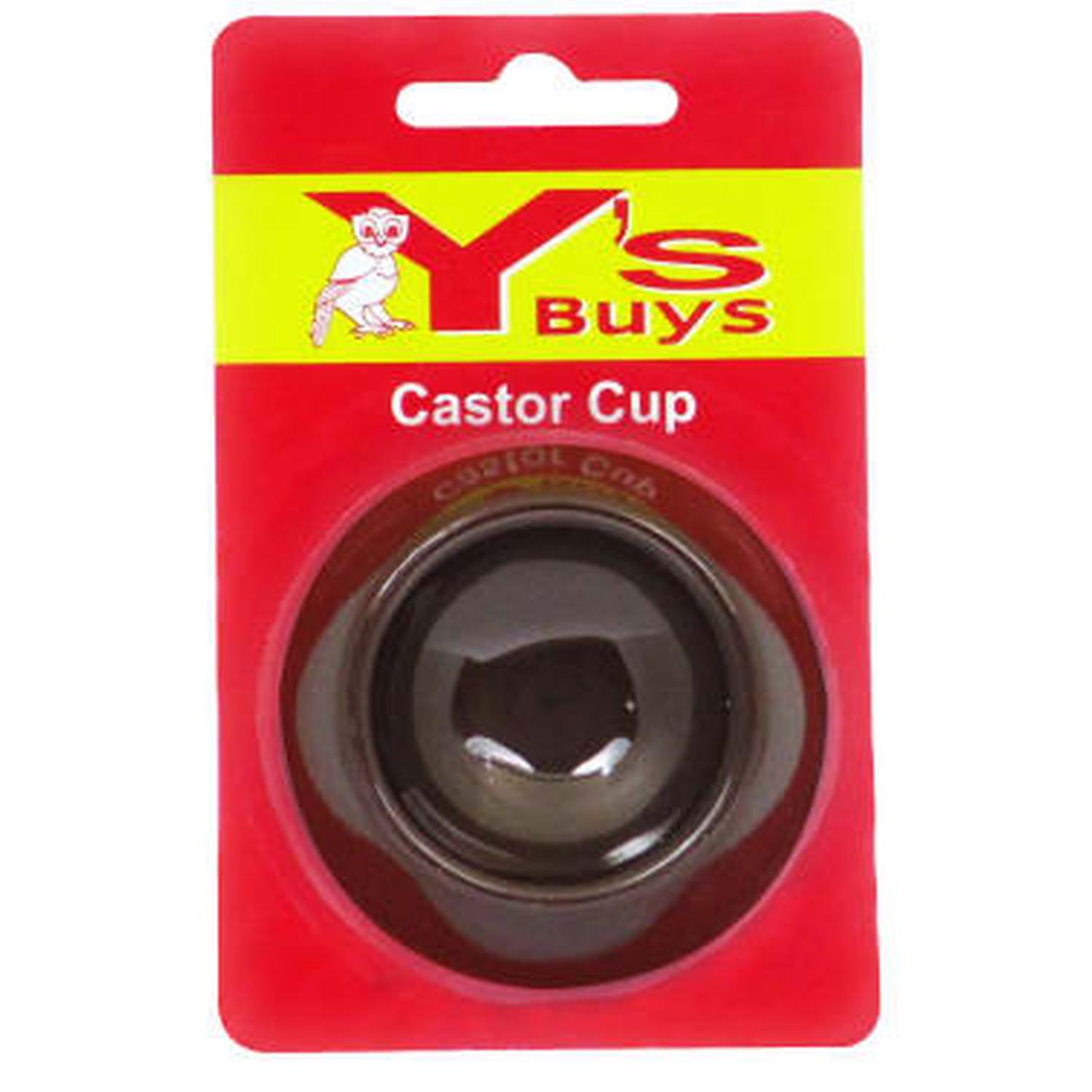 Castor Cup 50mm Black