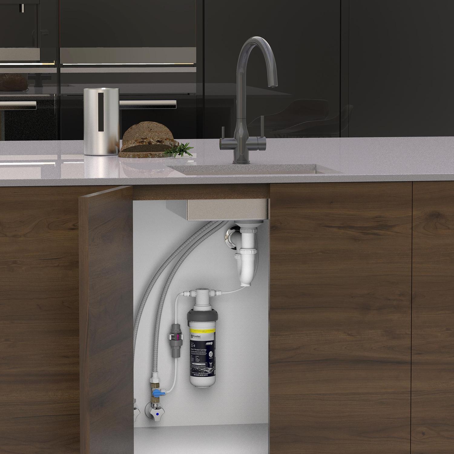 Elite E10 Water Filter Sink Mixer  Gunmetal