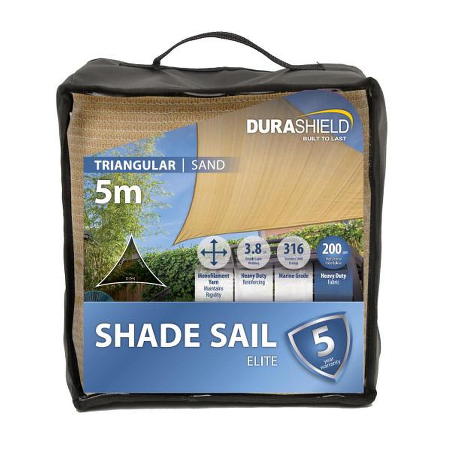 Shade Sail Elite Triangle 5M Sand