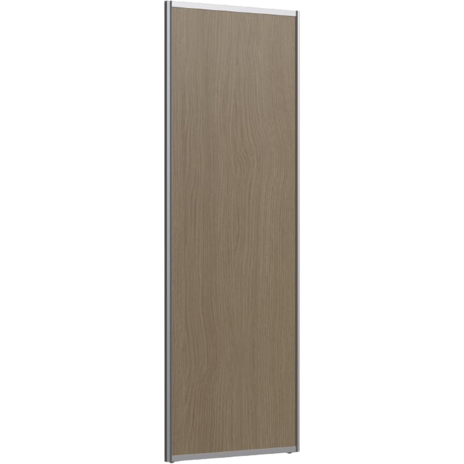 Sliding Wardrobe Door (Aluminium Frame) H: 2000mm, W: 800mm Perfect Oak