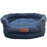 Dog Sofa Corduroy Bed Navy Small