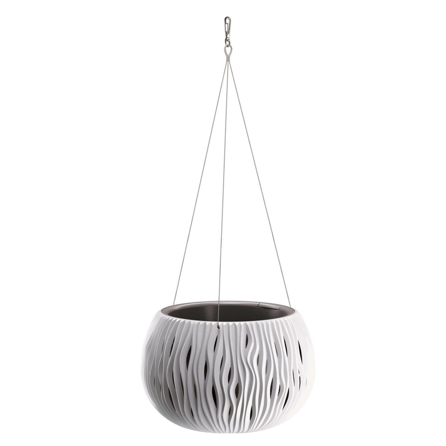 Matai Plastic Hanging Basket 37cm White
