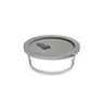 Round Container 0.4 litre Grey