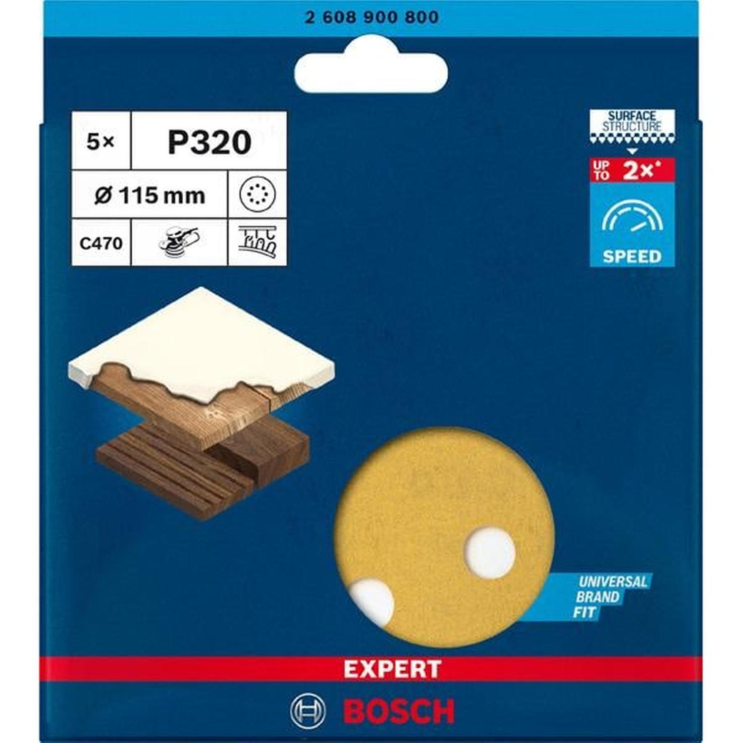 C470 Sanding Discs G320 5pc 115mm