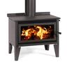 LTD Mega Rad Leg 21kW Wood Fire and Standard Flue Kit