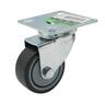Rubber Swivel Castor  50mm Grey