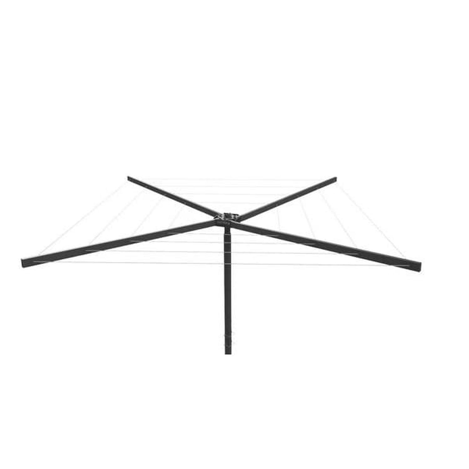 Rotary Clothesline 3 Metre Diameter Black