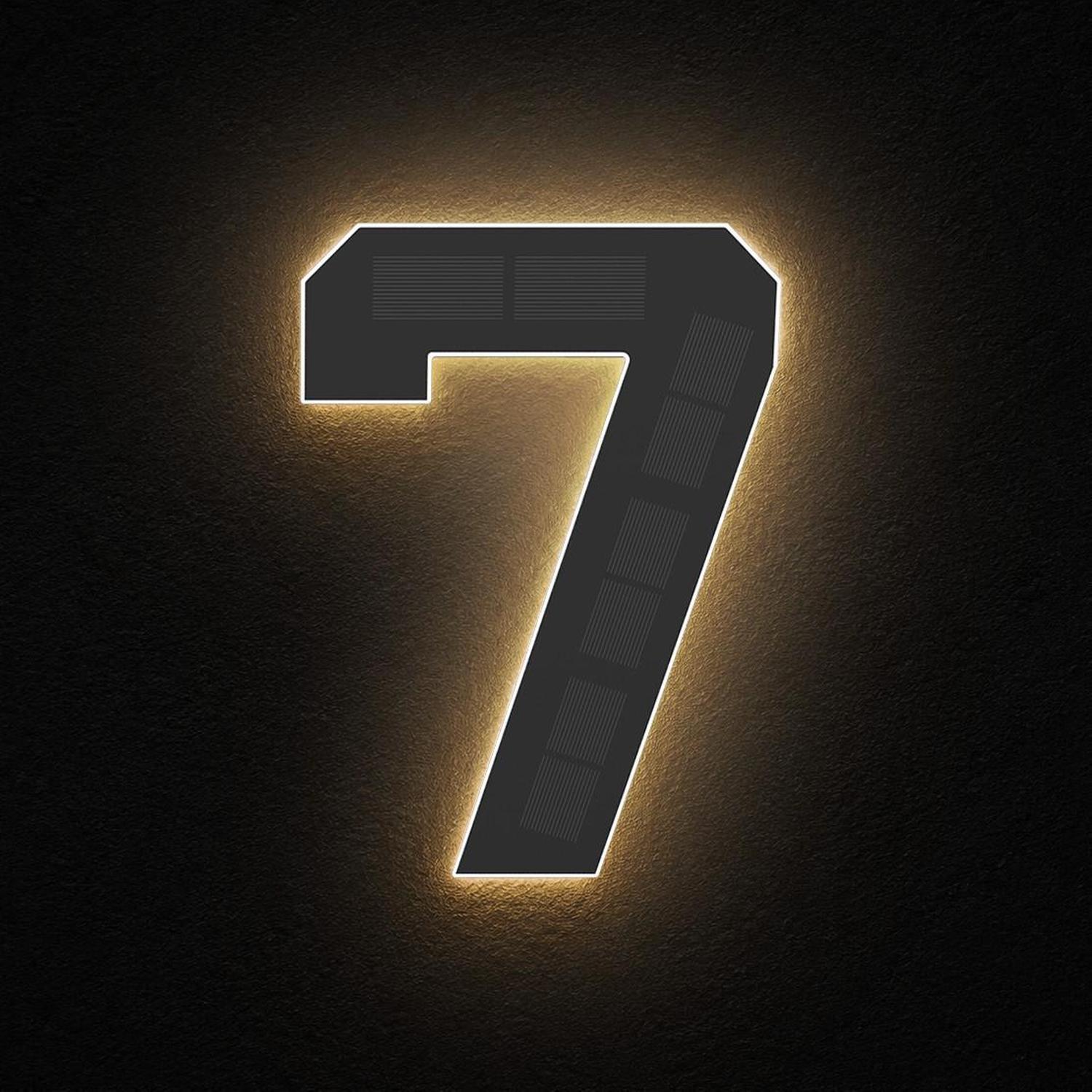 StreetGlo Solar Illuminated Number - Seven
