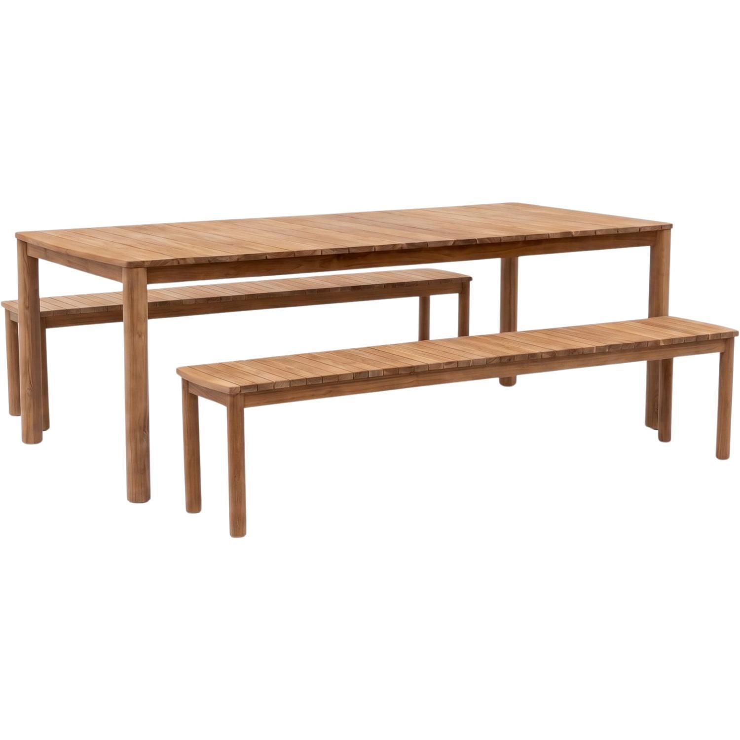 Outdoor Dining Bench Setting 3 Piece