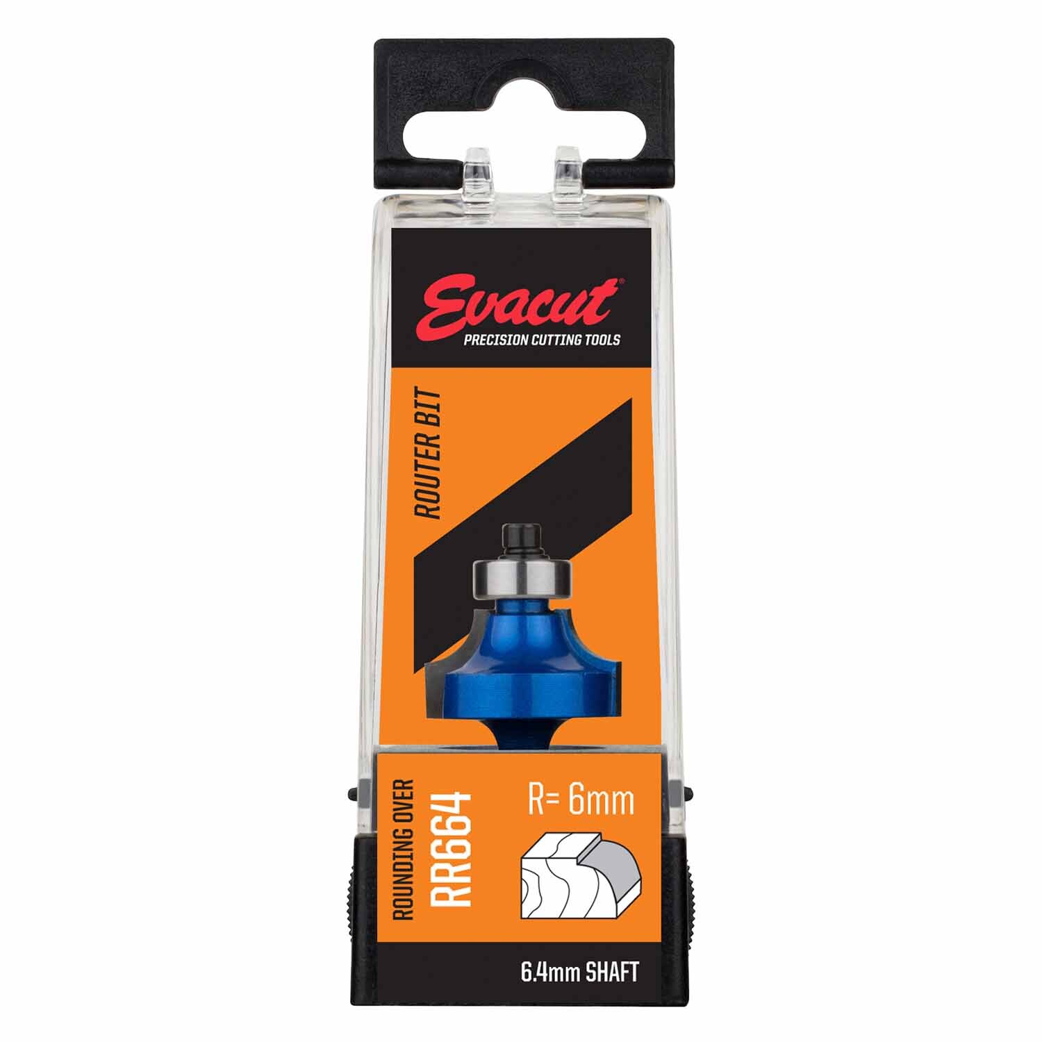 Router Bit Rounding Over Shank: 6.4mm