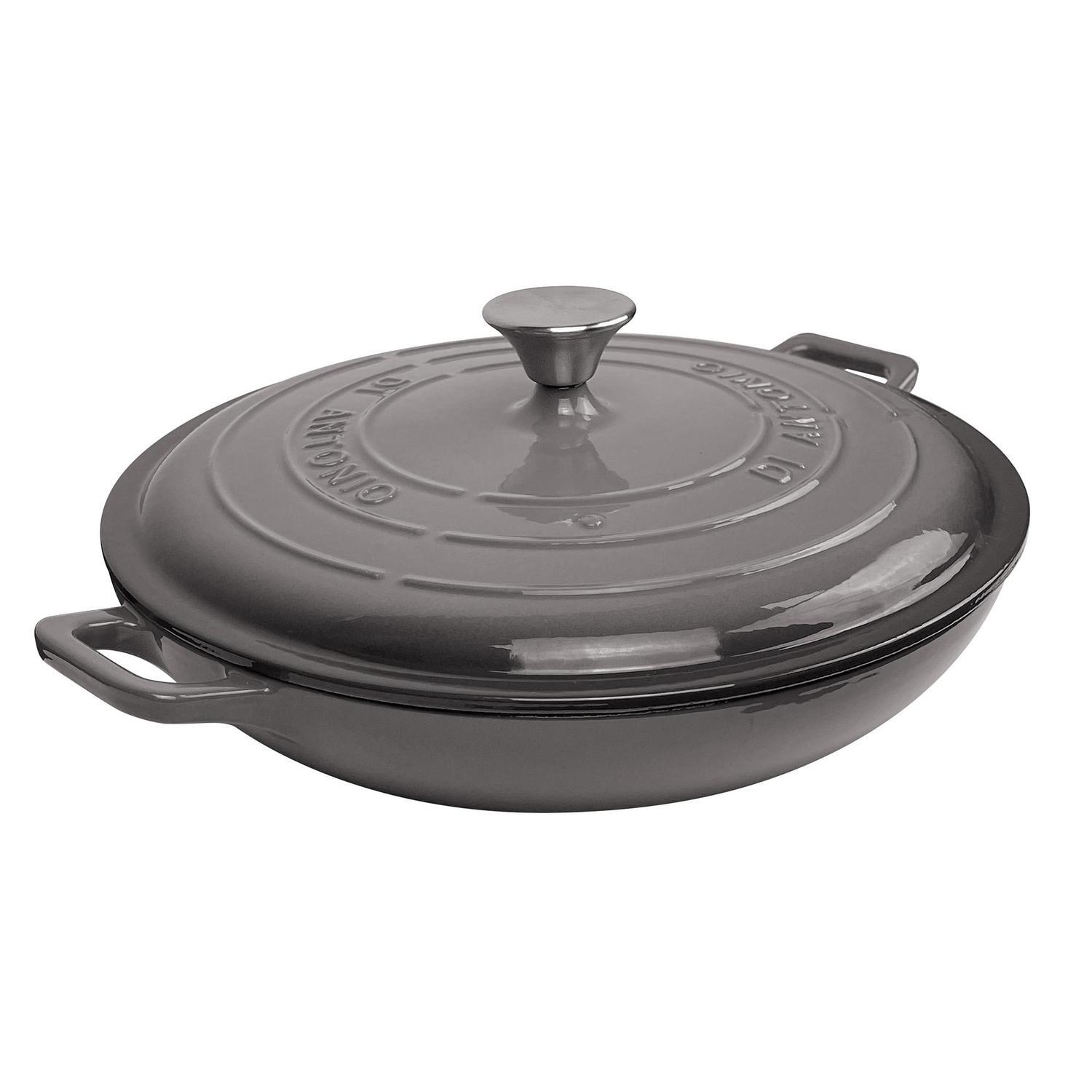Cast Iron Casserole 3L Slate Grey