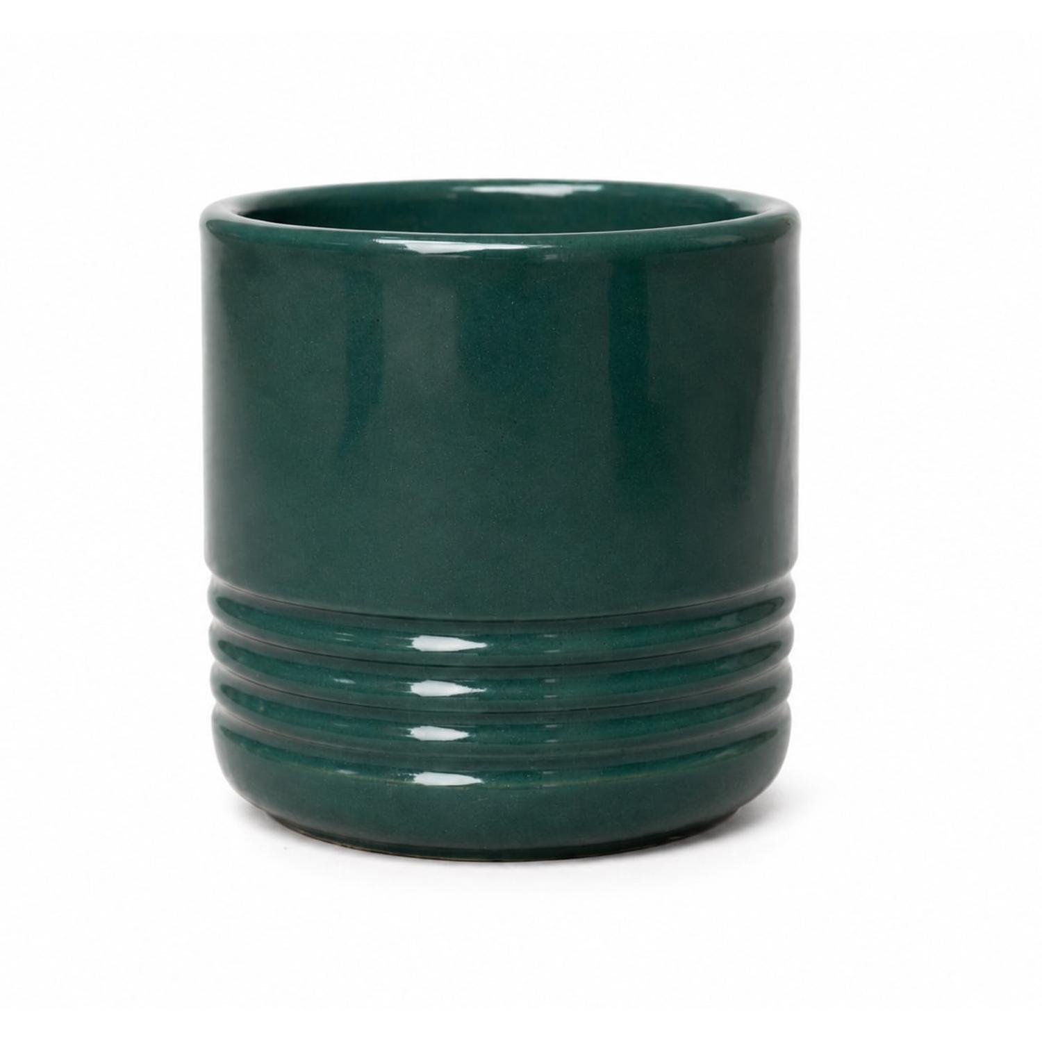 Stella Indoor Glazed Pot 12cm Green