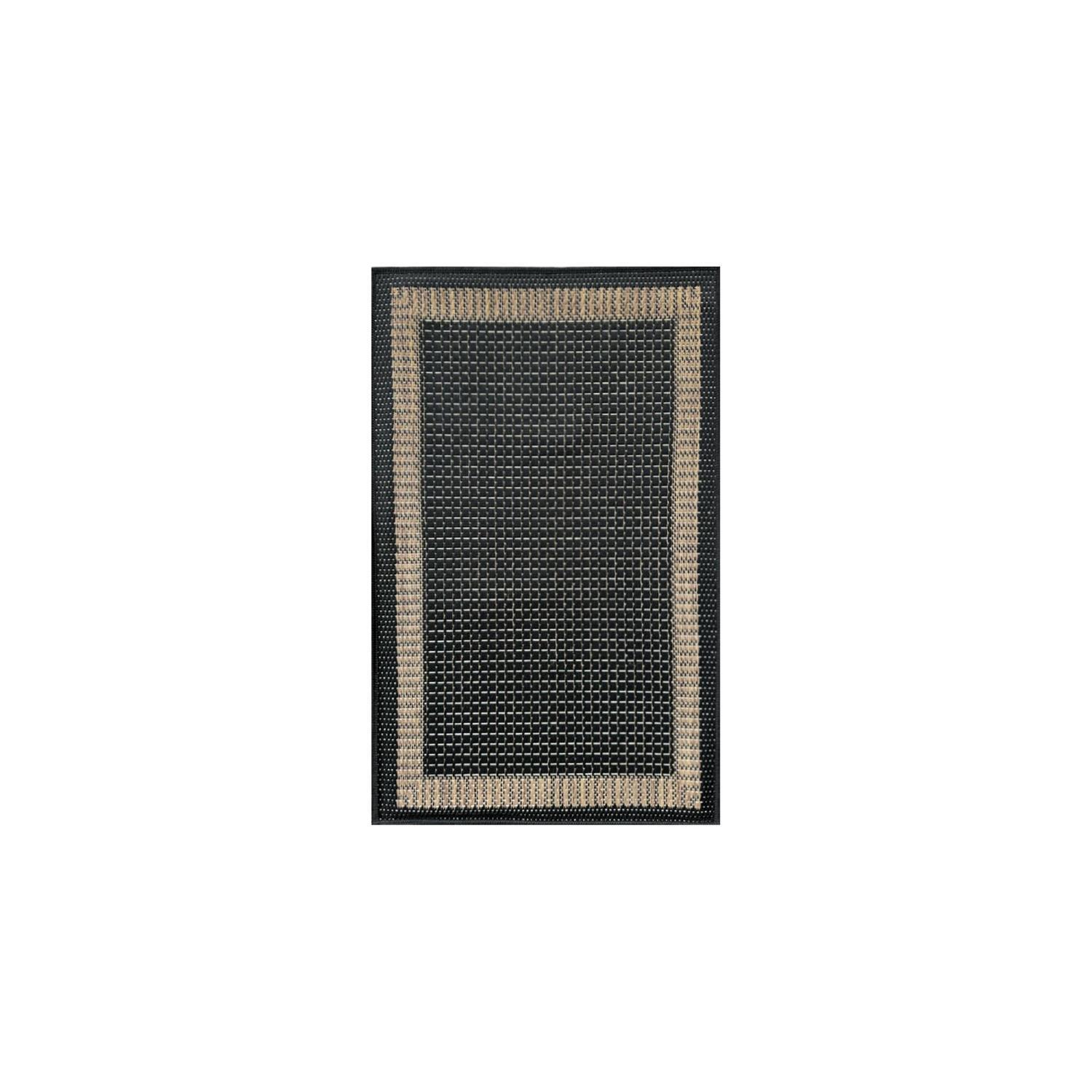 Matakana 50x80 Border Black Outdoor Mat