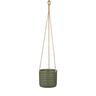 Indoor Hanging Cottage Cup Pot Dark Green 14.5cm 128 x 142 x 142mm