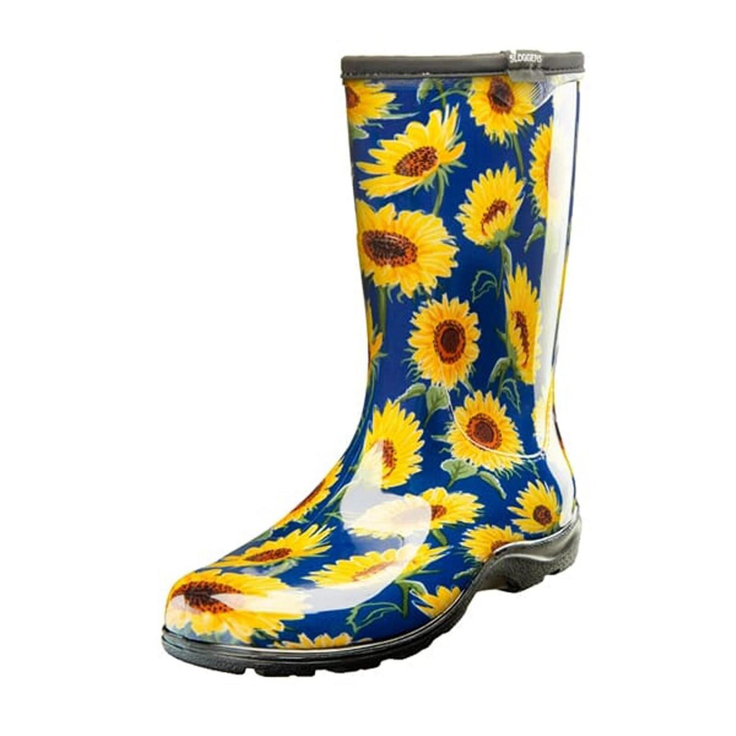 Boot Size 6.5 Sunflower Blue
