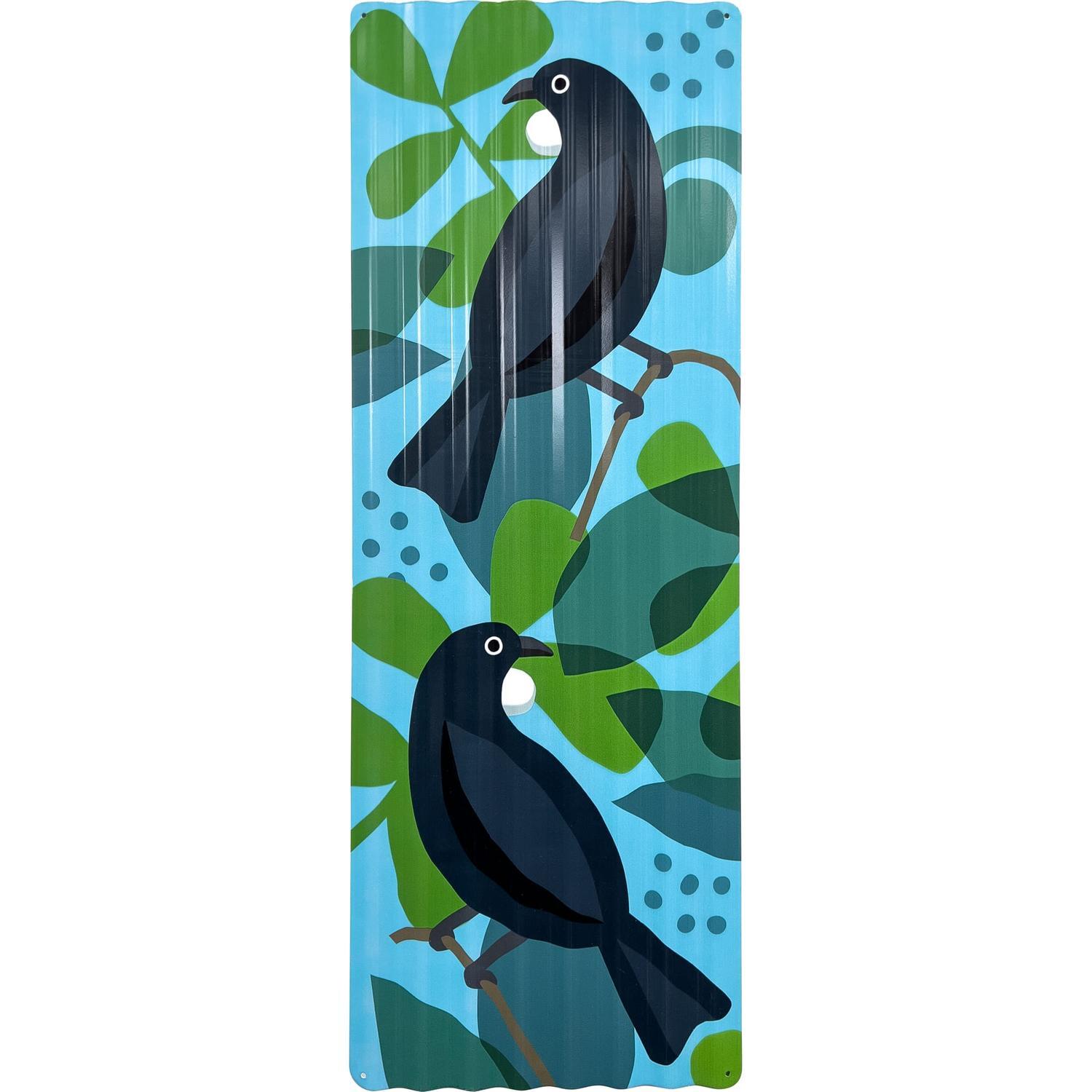 Corrugate Powder Coated Tui Wall Art