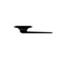 Window Handle Low Profile Right-Hand Face Fix 80mm Black