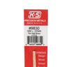 Round Brass Tube 1mmx300mm, pack of 4