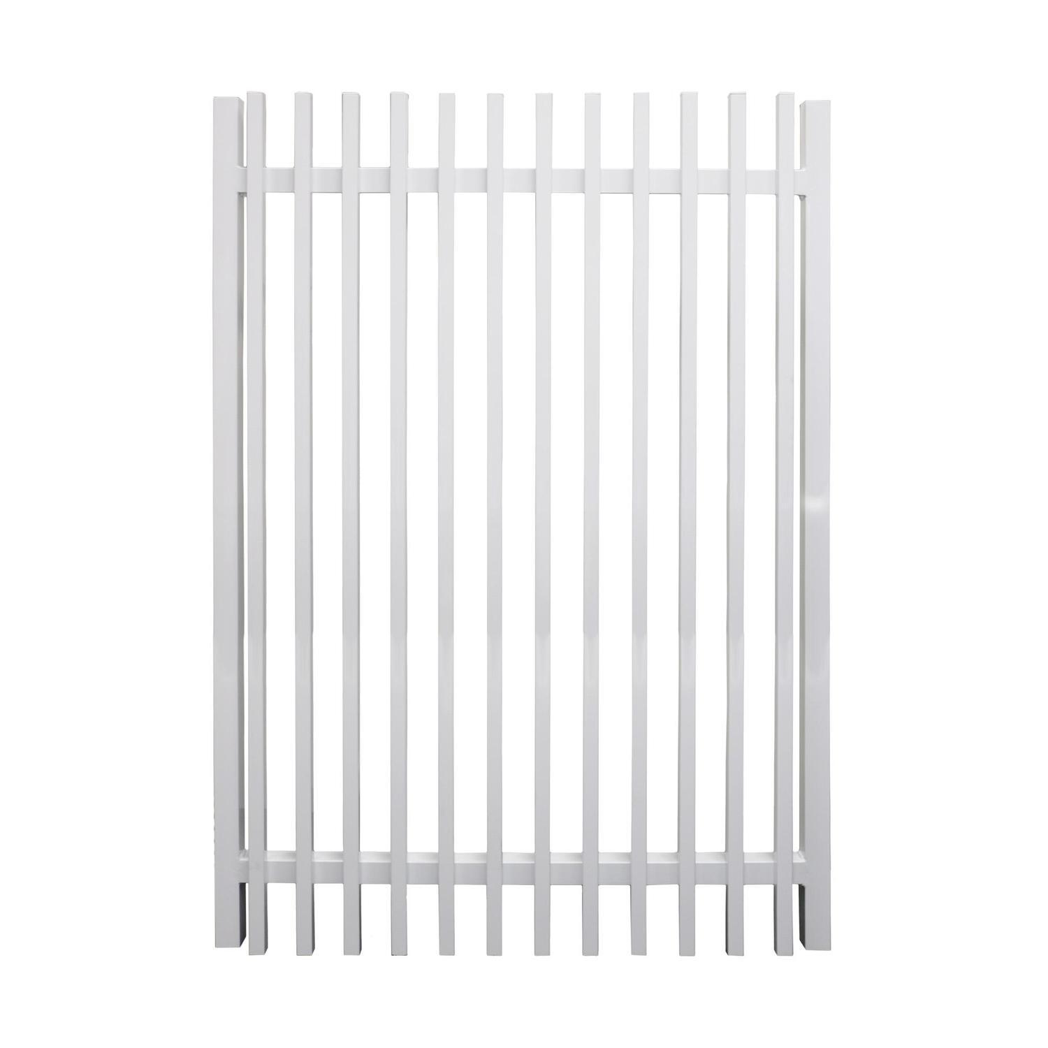 Aluminium Batten Gate  H:1500mm x W:975mm x D:65mm White