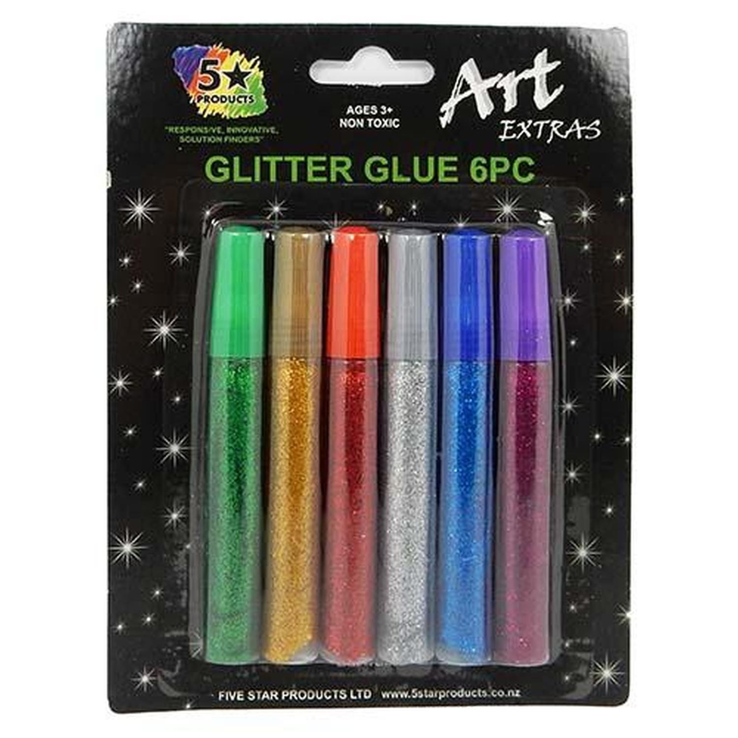 Glitter Glue 6 piece set Standard
