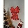 Tinsel Bow 41cm Red
