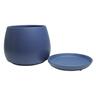 Indoor Addie Pot and Saucer 9cm Blue