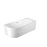 Freestanding Back to Wall Right Corner Bath 1600 mm White