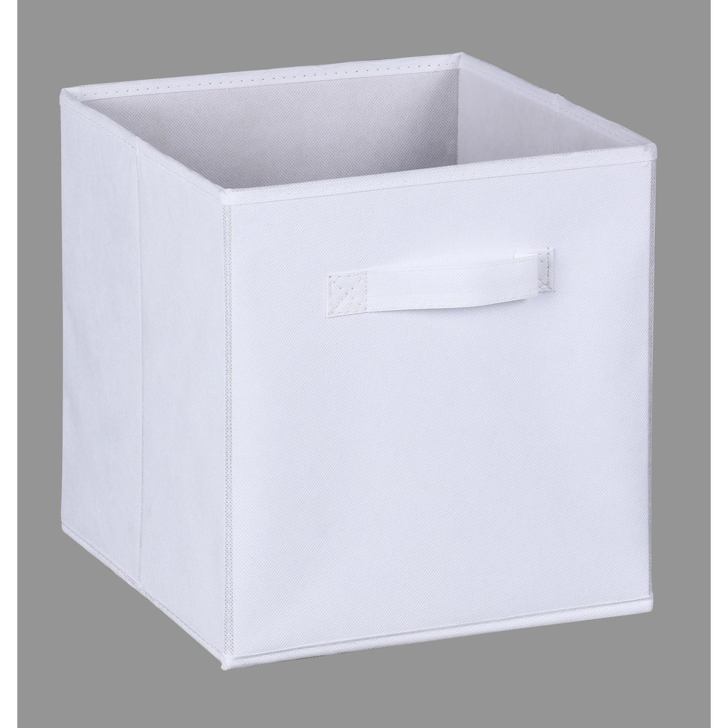 Essence Fabric Cube H: 280 mm, W: 270 mm, D: 270 mm White