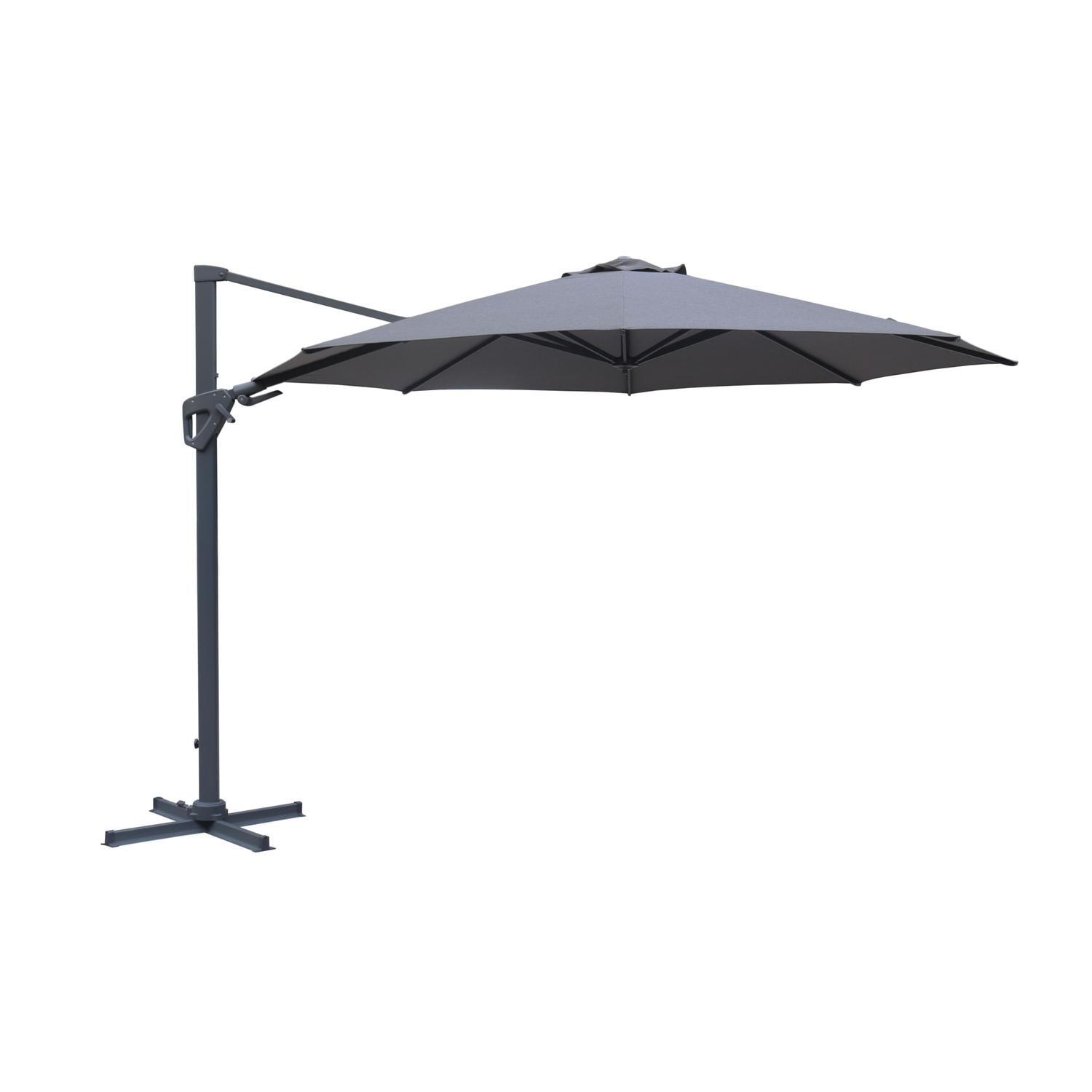 Cantilever Umbrella 3.5m Round Charcoal