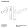 Entrance lock hinged 2-Point Black