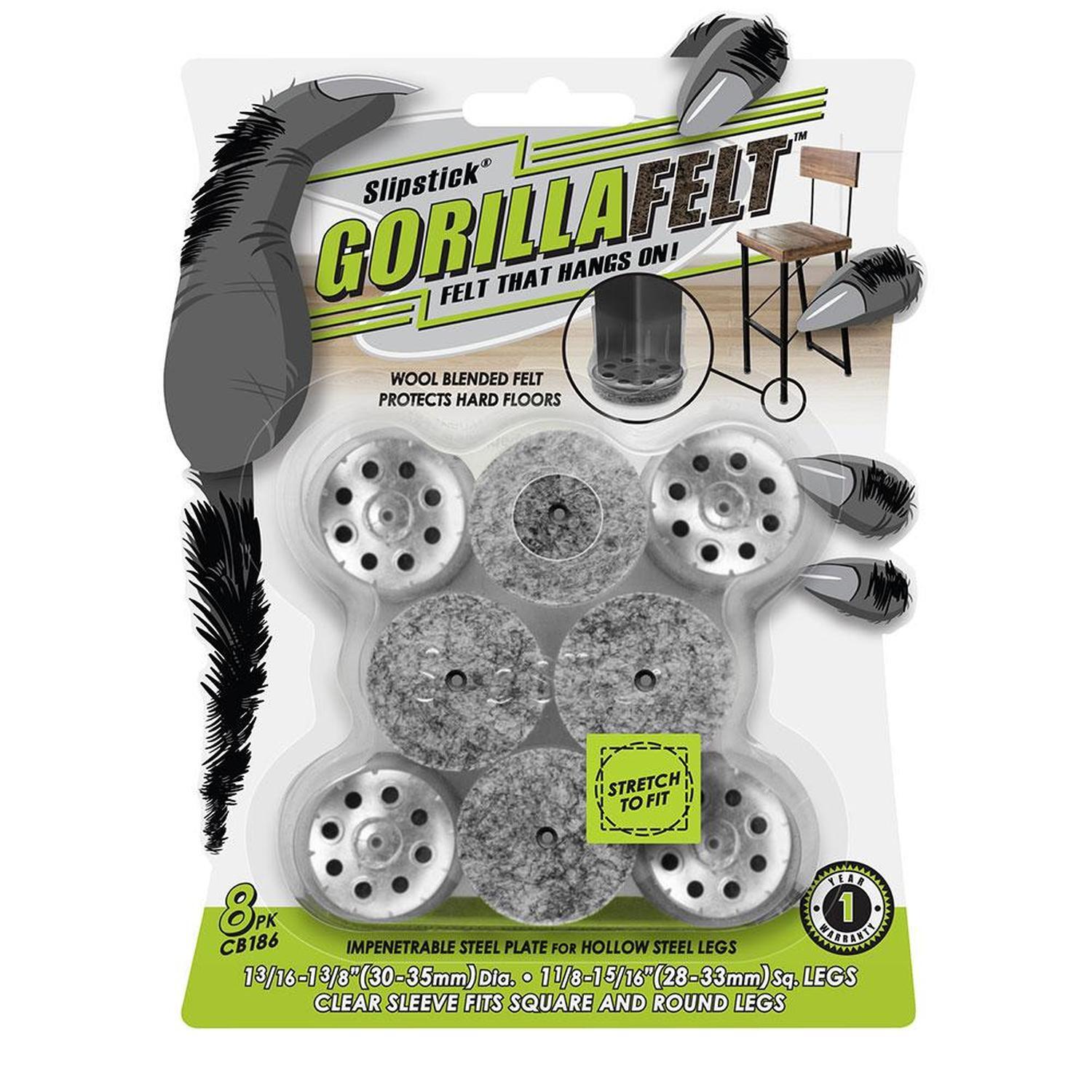 Round Clear Sleeve Glides with Felt 30 to 35mm