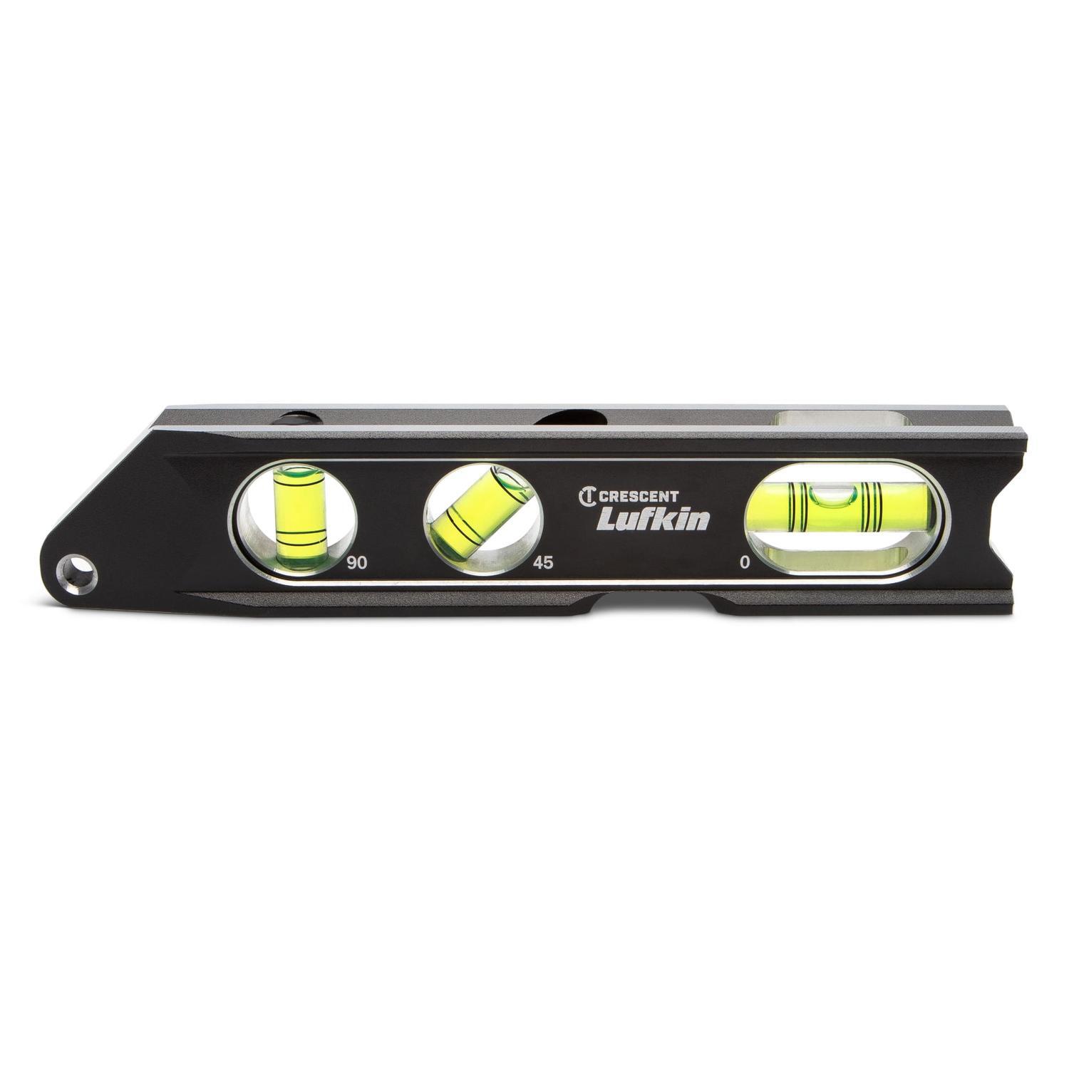 Aluminium Billet Torpedo Level 230mm Black
