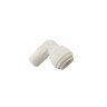 Quick Fit Elbow Connector  Stainless Steel White