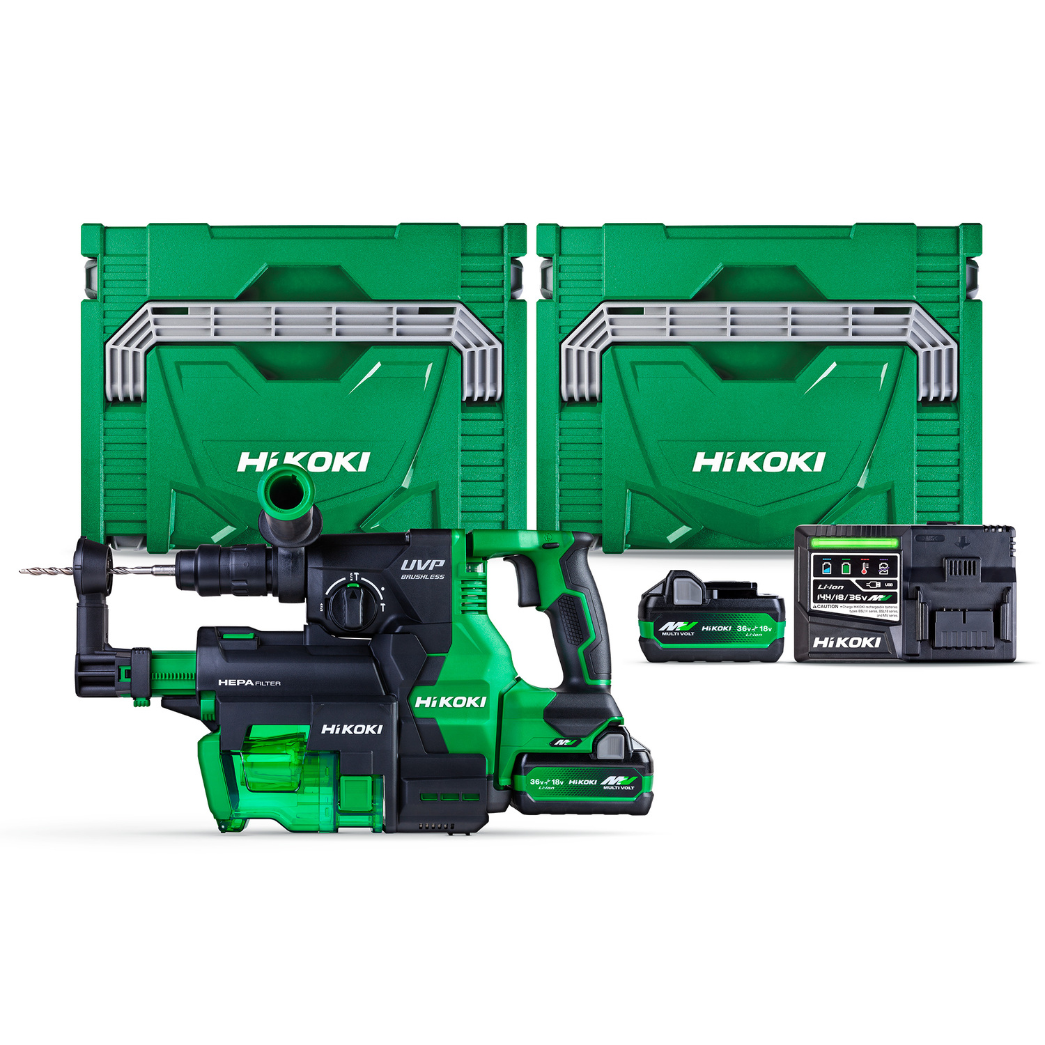 36V 28mm SDS+ Rotary Hammer with Dust Extractor Kit 36 V