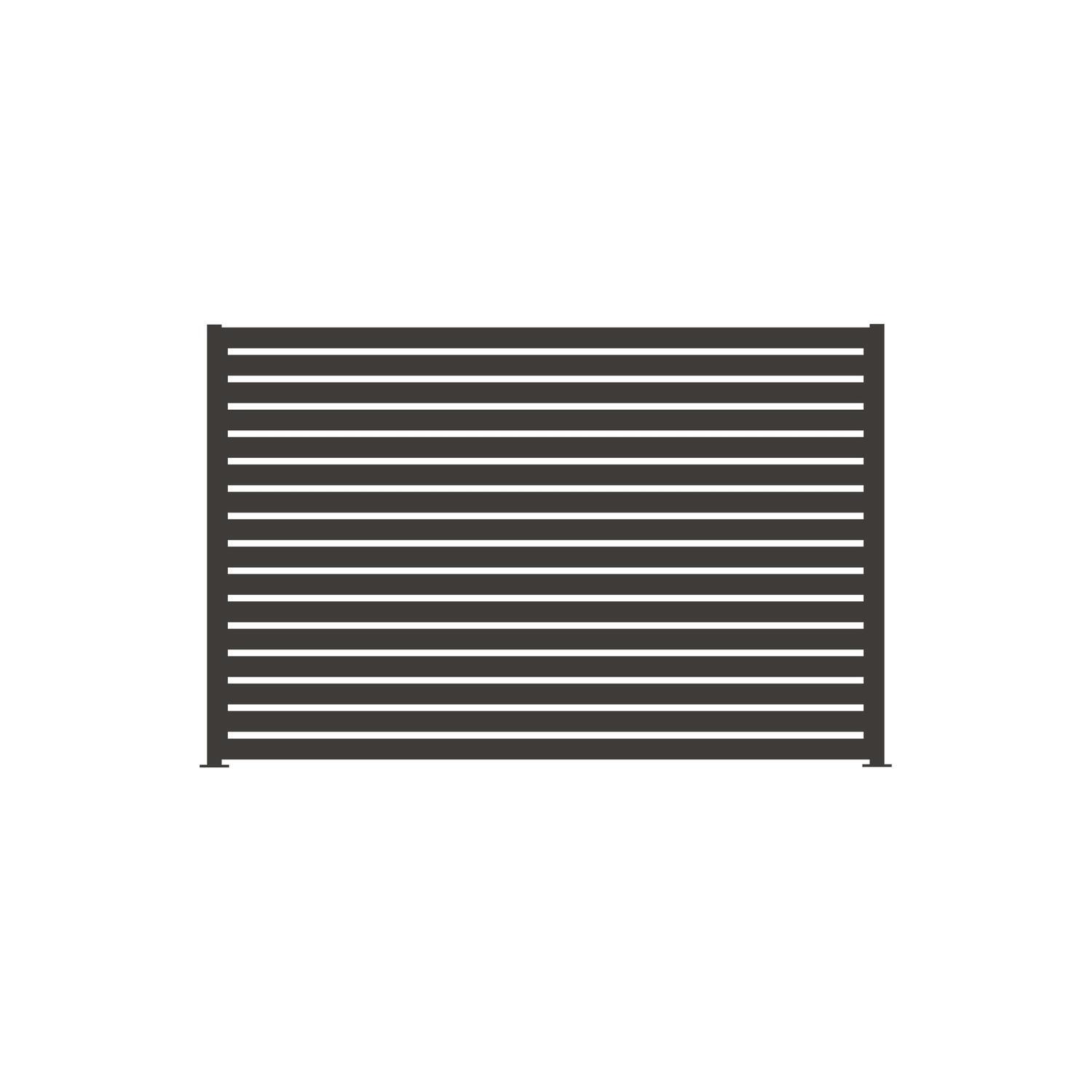 Fence Panel W: 2350mm H: 1800mm Ironsand