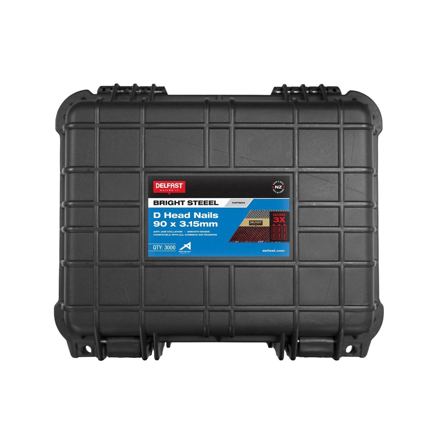 D-Head Nails 90 x 3.15mm Fuel Pack Bright