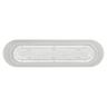 Plastic Trough with Saucer White 70cm