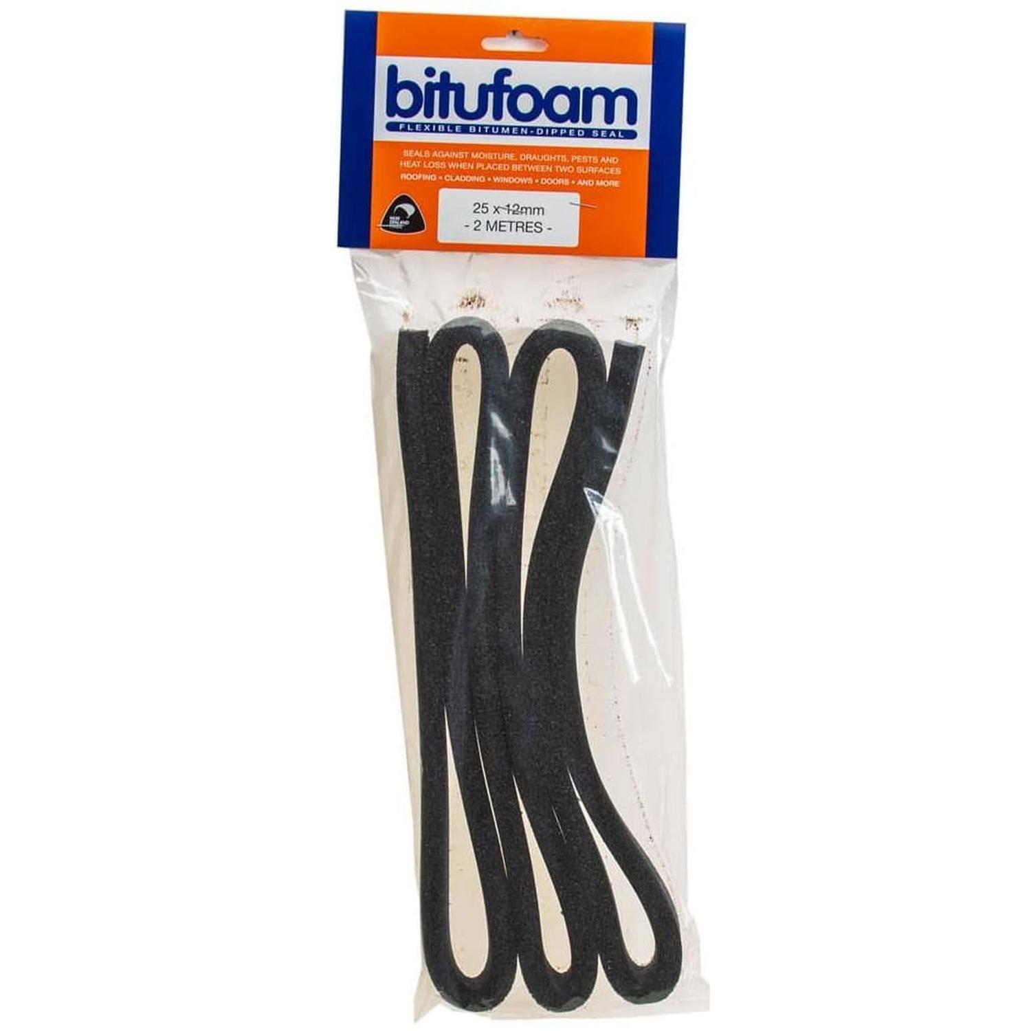 Sealant Foam 25 x 12 mm x 2m Black