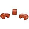 Glazed Pot Feet Orange