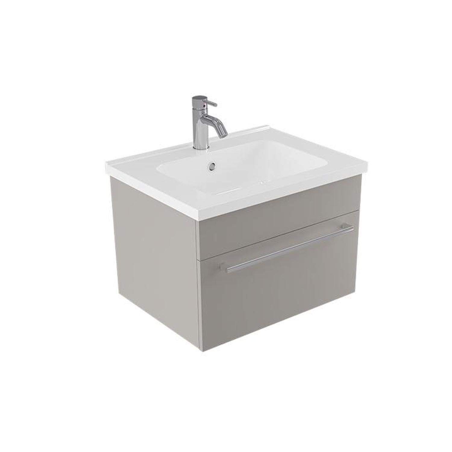 Calais II Wall Hung Vanity 600mm Down Grey