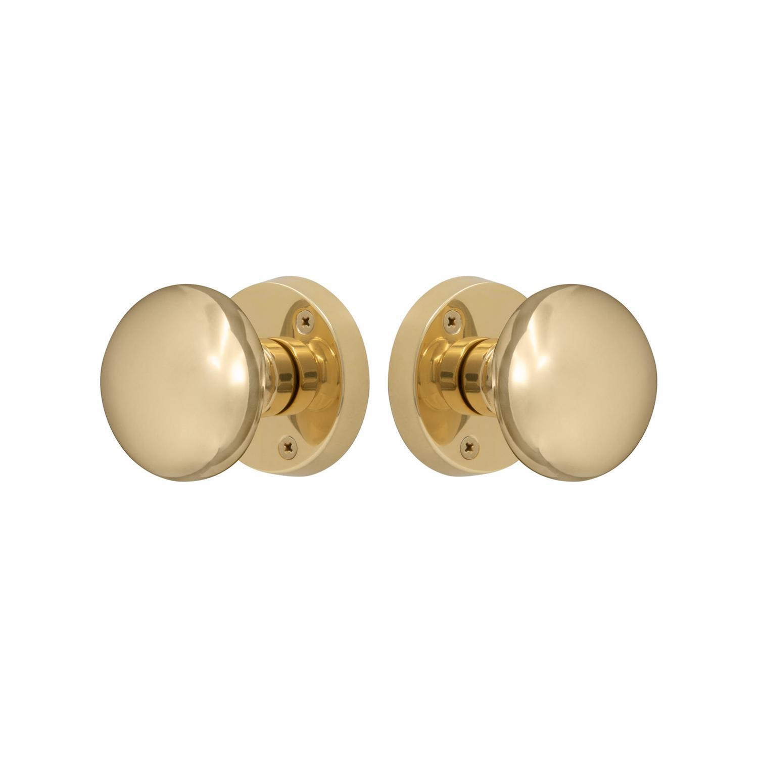 Sutton Knob Set Polished Brass