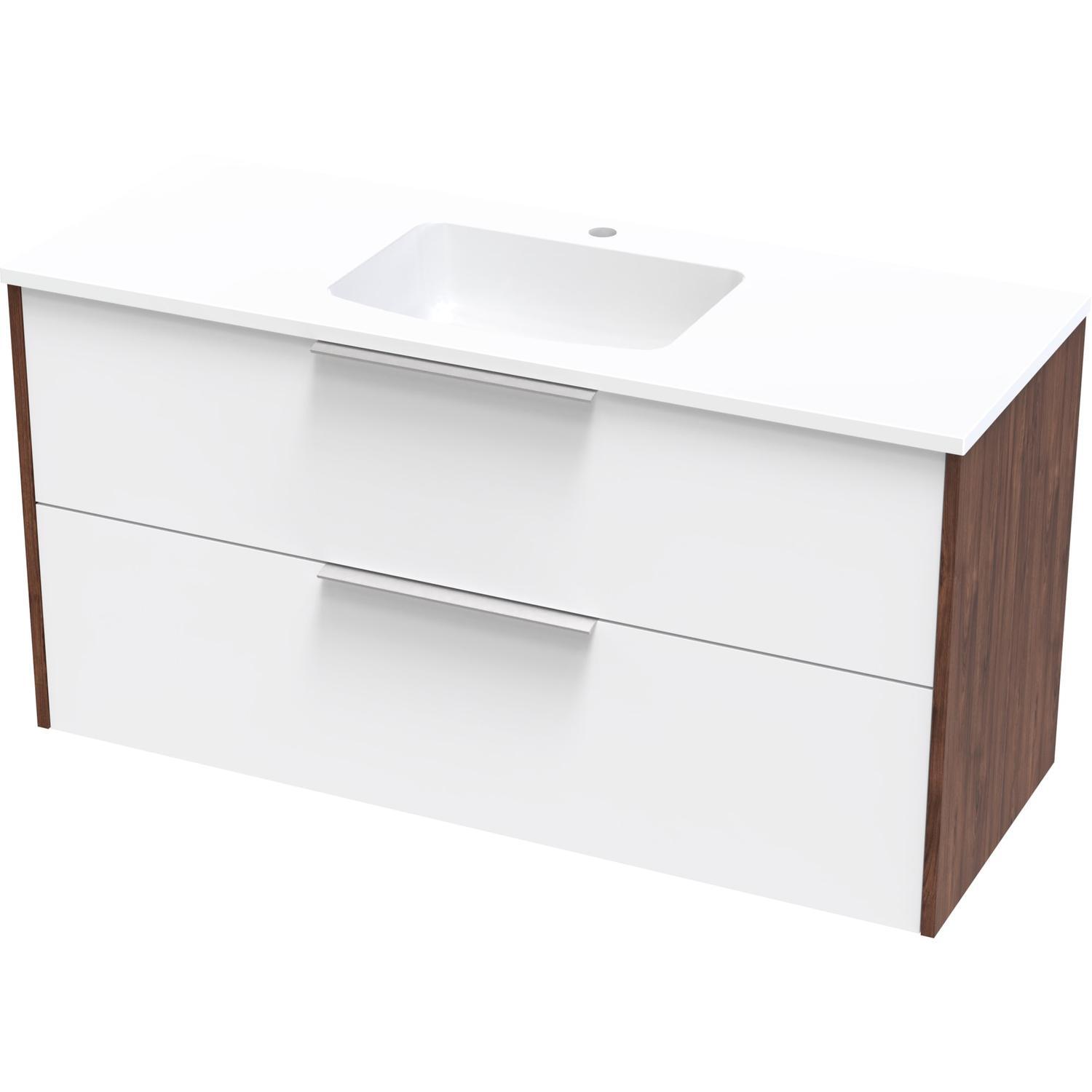 Nikau Grove 1200 Double Drawer Wall Ultra Gloss White/Colour