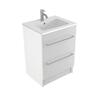 Floor Vanity 600mm White