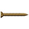 Light Duty Timber Screws 10g x 30mm Pack of 50 Zinc Gold Plated